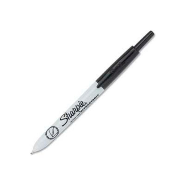 Sanford Sharpie® Retractable Permanent Marker, Ultra Fine, Black Ink, Dozen 1735790